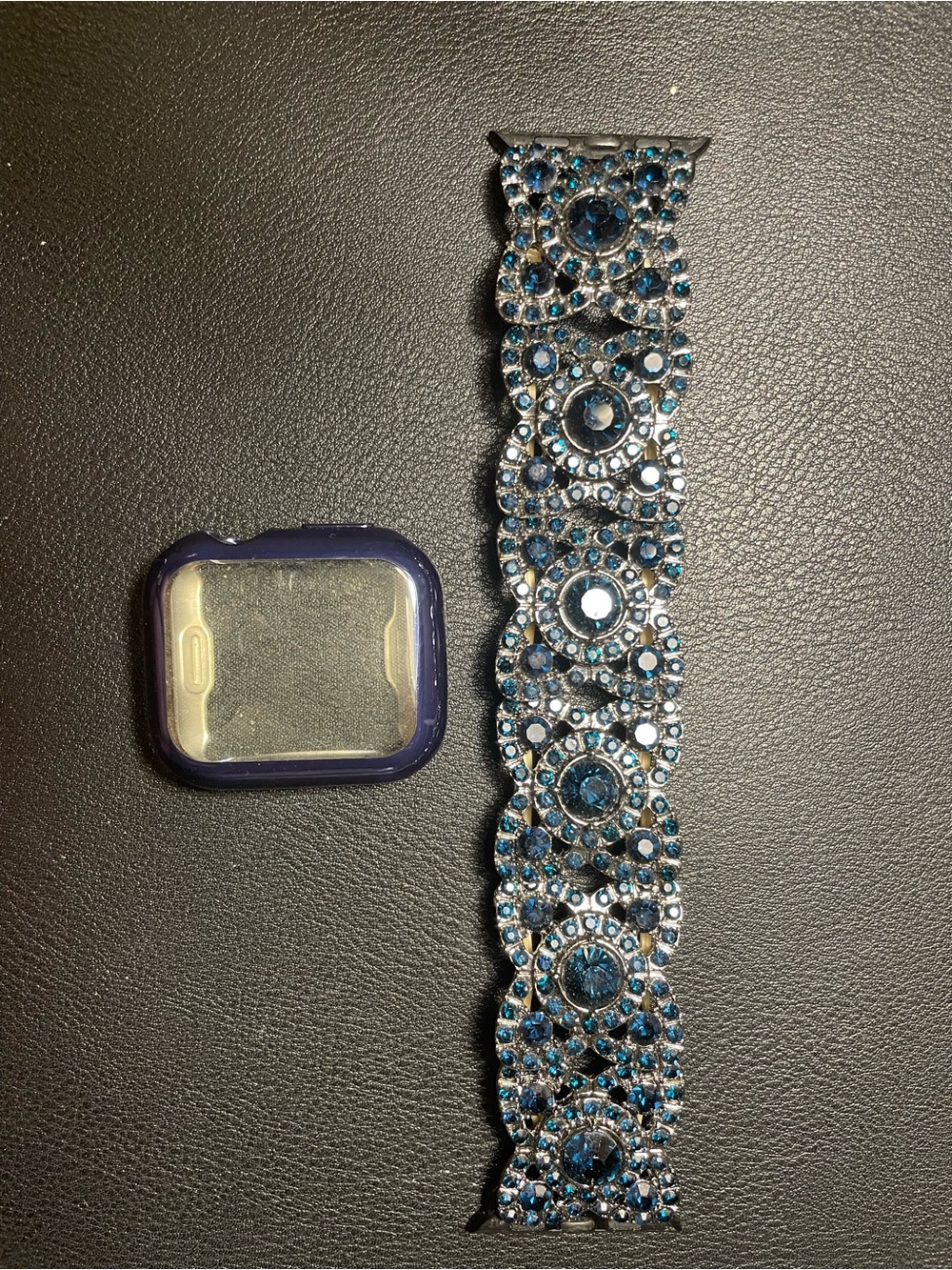 Blue Crystal Decorative Apple Watch Band Replacement